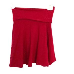 Red circle skirt